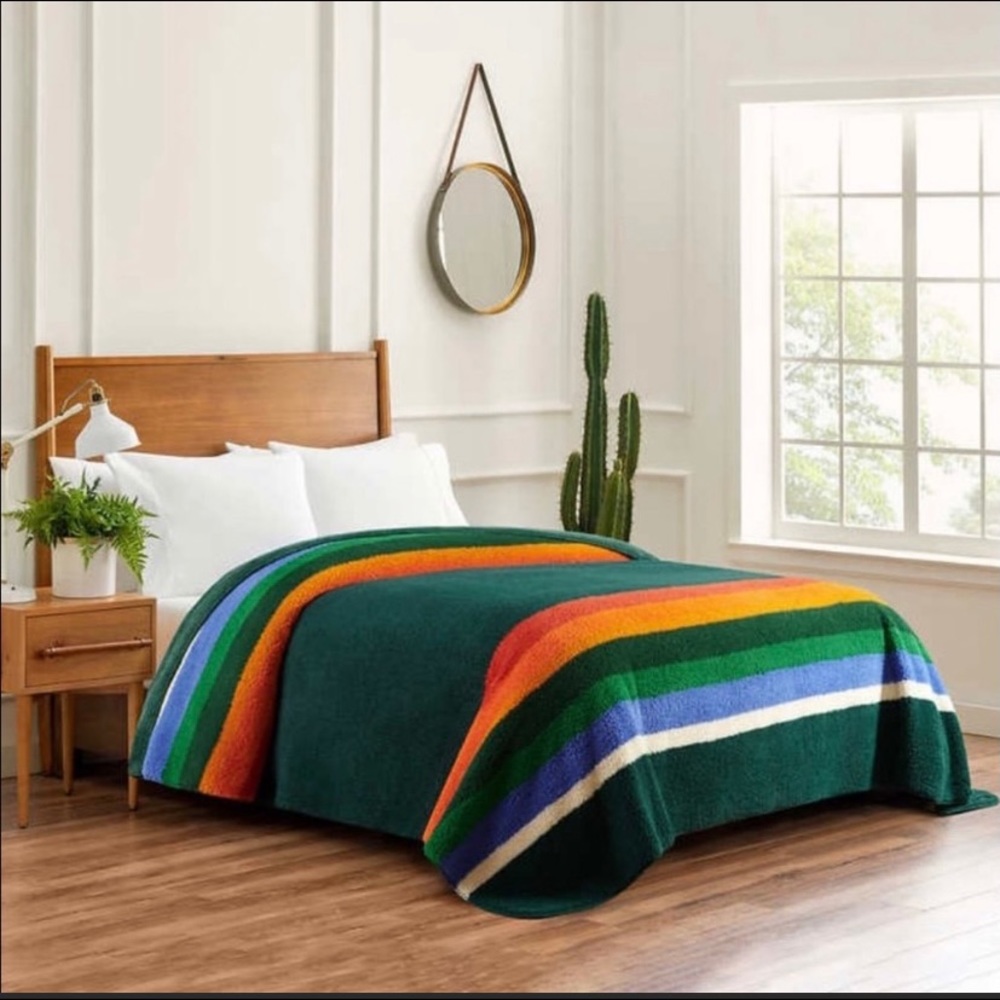 Pendleton Sherpa Fleece Reversible Blanket Throw (NWT)